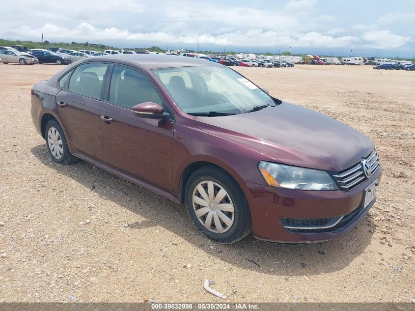 2012 Volkswagen Passat 2.5L S VIN: 1VWAP7A33CC040025 Lot: 39532998