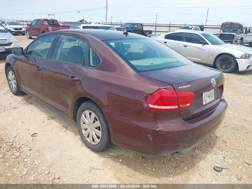 2012 Volkswagen Passat 2.5L S VIN: 1VWAP7A33CC040025 Lot: 39532998