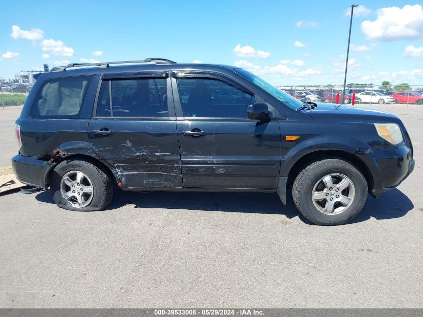 2006 Honda Pilot Ex-L VIN: 2HKYF187X6H558409 Lot: 39533008
