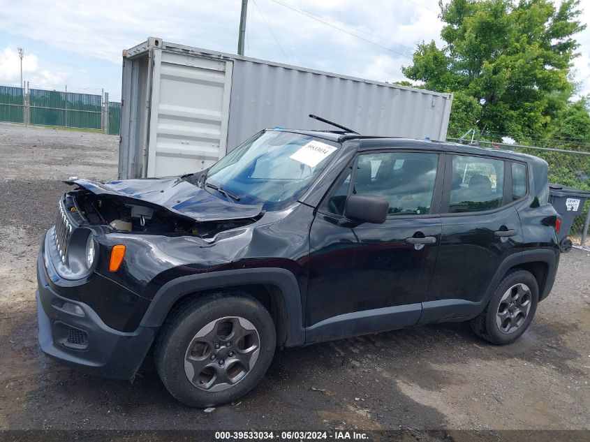 2016 Jeep Renegade Sport VIN: ZACCJAAW3GPC63364 Lot: 39533034