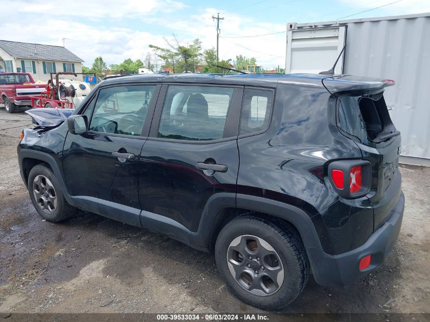 2016 Jeep Renegade Sport VIN: ZACCJAAW3GPC63364 Lot: 39533034