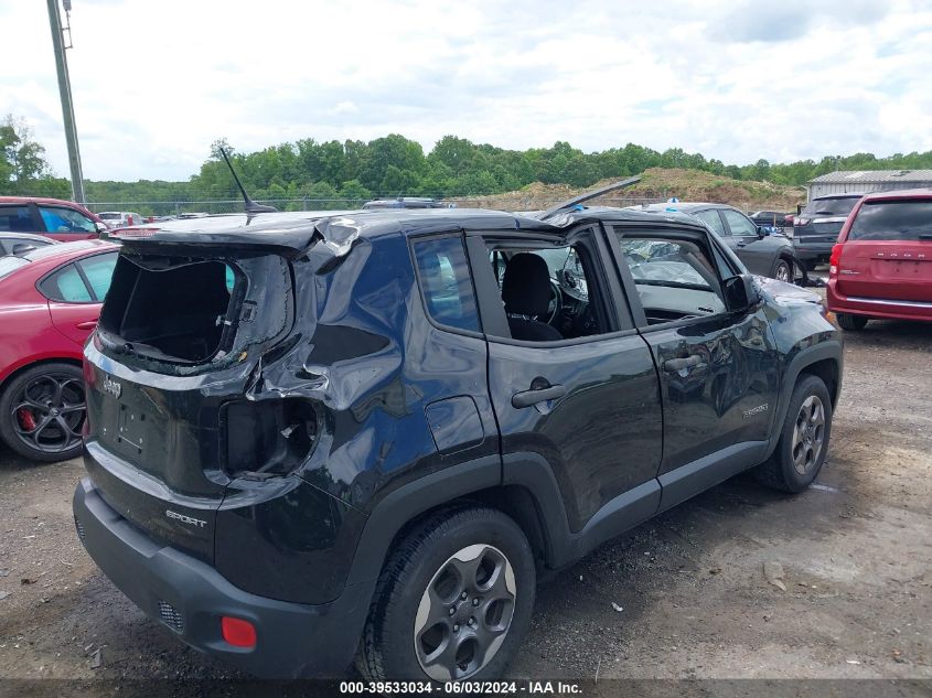 2016 Jeep Renegade Sport VIN: ZACCJAAW3GPC63364 Lot: 39533034