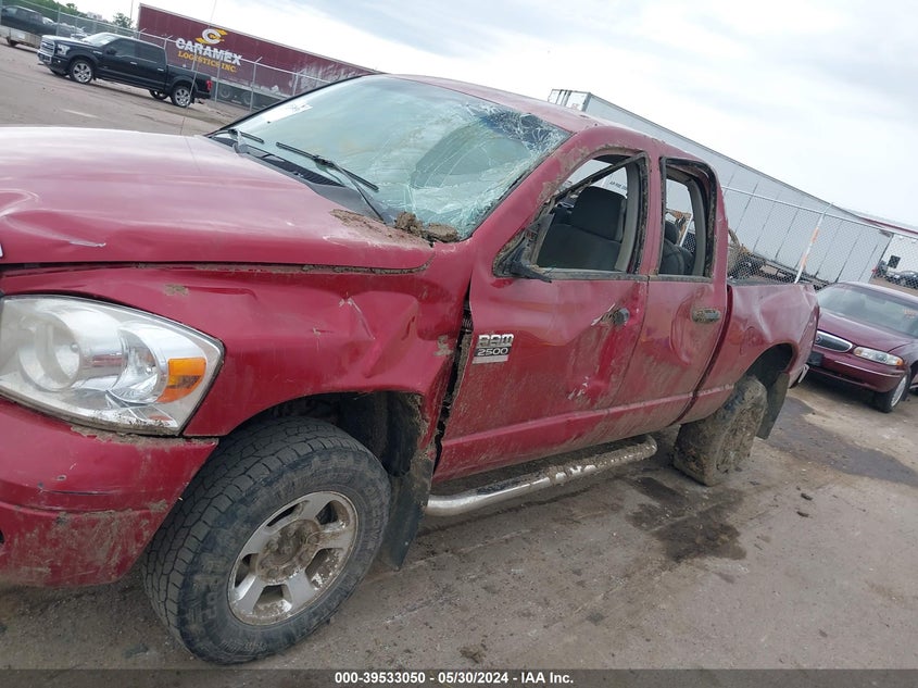 2008 Dodge Ram 2500 Slt/Power Wagon VIN: 3D7KS28A68G116571 Lot: 39533050