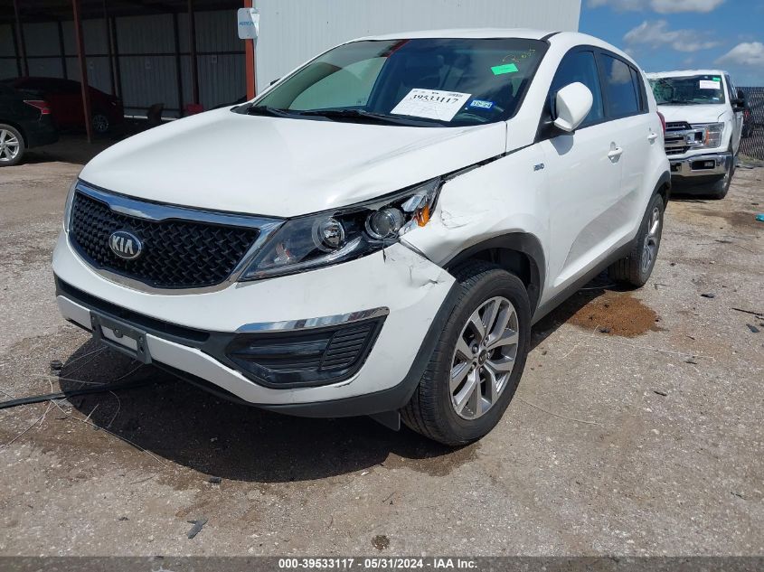 2016 Kia Sportage Lx VIN: KNDPBCAC0G7877625 Lot: 39533117