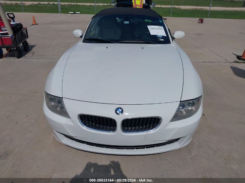 2006 BMW Z4 3.0Si VIN: 4USBU53536LW92273 Lot: 39533164