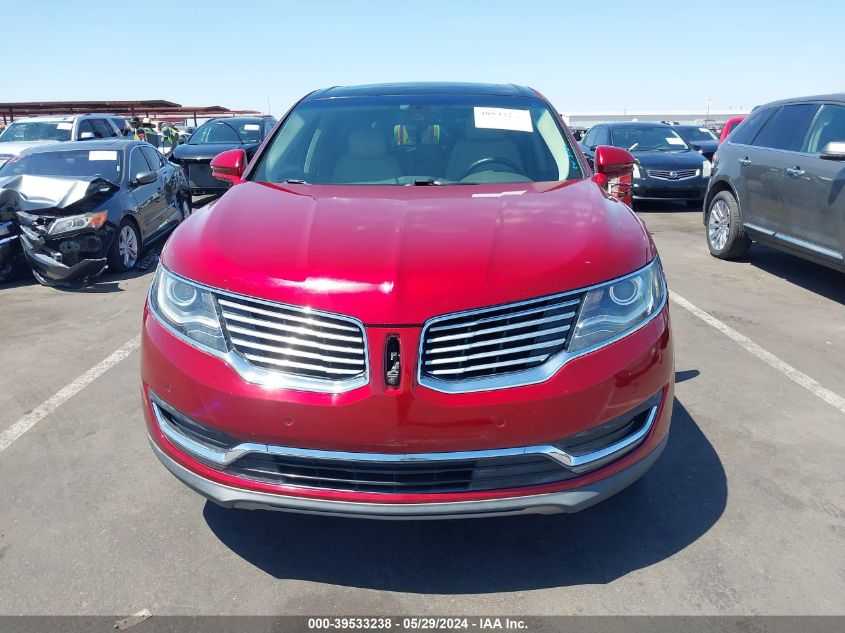 2016 Lincoln Mkx Reserve VIN: 2LMTJ8LP2GBL64155 Lot: 39533238