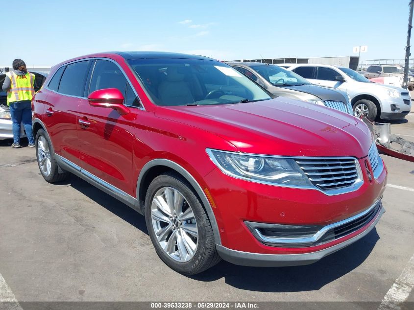 2016 Lincoln Mkx Reserve VIN: 2LMTJ8LP2GBL64155 Lot: 39533238