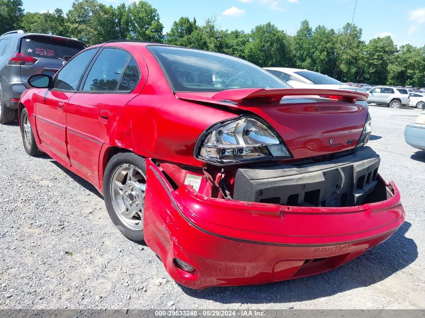 2003 Pontiac Grand Am Gt1 VIN: 1G2NV52E13C218274 Lot: 39533240