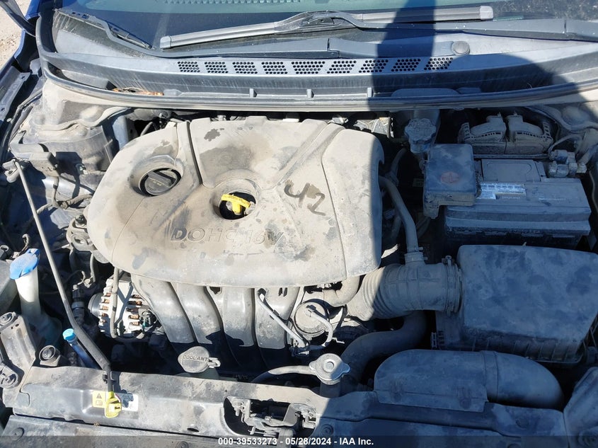 2013 Hyundai Elantra Gls VIN: 5NPDH4AE9DH197836 Lot: 39533273