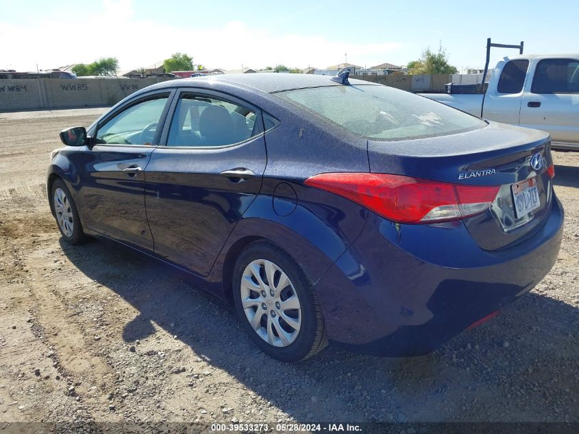 2013 Hyundai Elantra Gls VIN: 5NPDH4AE9DH197836 Lot: 39533273