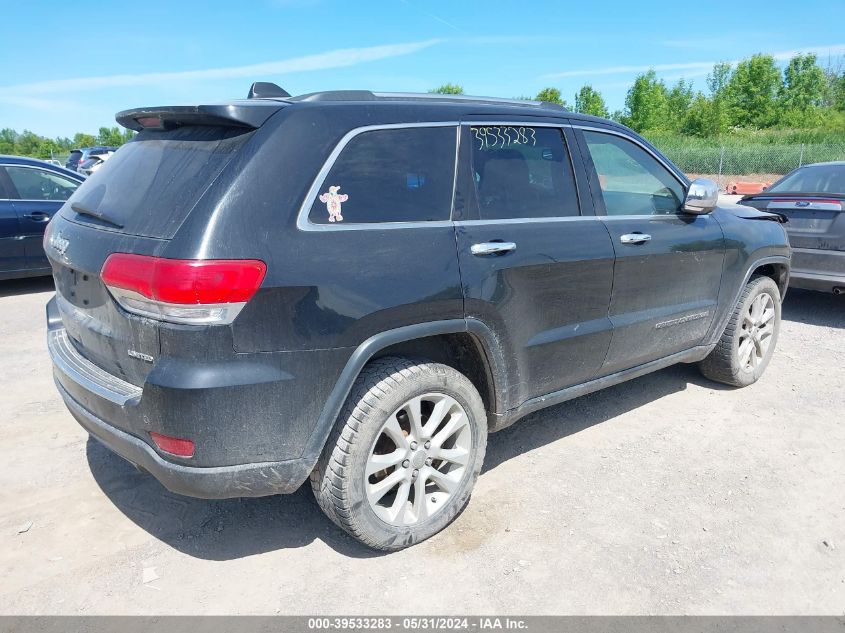 2017 Jeep Grand Cherokee Limited VIN: 1C4RJFBGXHC624481 Lot: 39533283