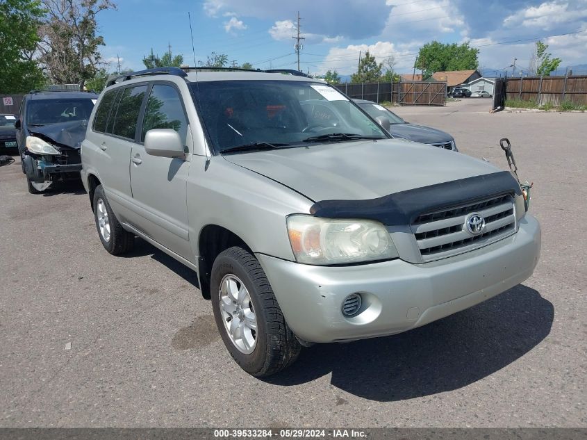 2005 Toyota Highlander VIN: JTEHD21A350037508 Lot: 39533284