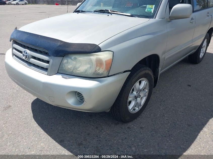 2005 Toyota Highlander VIN: JTEHD21A350037508 Lot: 39533284