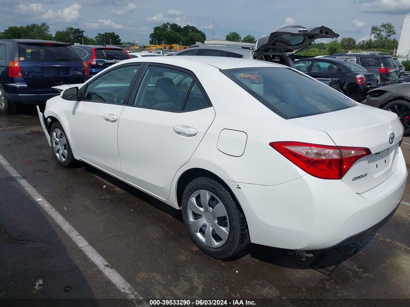 2017 Toyota Corolla Le VIN: 5YFBURHE4HP646354 Lot: 39533290