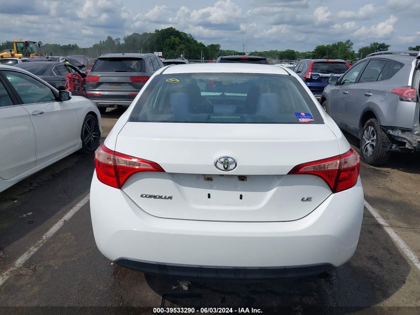 2017 Toyota Corolla Le VIN: 5YFBURHE4HP646354 Lot: 39533290
