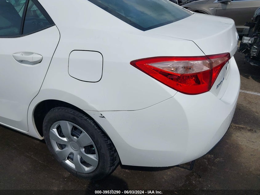 2017 Toyota Corolla Le VIN: 5YFBURHE4HP646354 Lot: 39533290