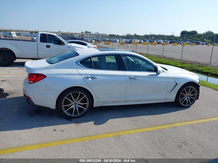 2020 Genesis G70 Elite VIN: KMTG74LE6LU053437 Lot: 39533295