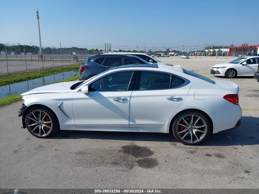 2020 Genesis G70 Elite VIN: KMTG74LE6LU053437 Lot: 39533295