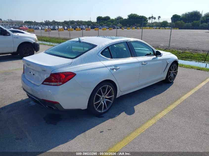 2020 Genesis G70 Elite VIN: KMTG74LE6LU053437 Lot: 39533295