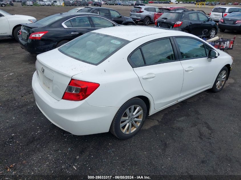 2012 Honda Civic Ex VIN: 19XFB2F83CE358816 Lot: 39533317