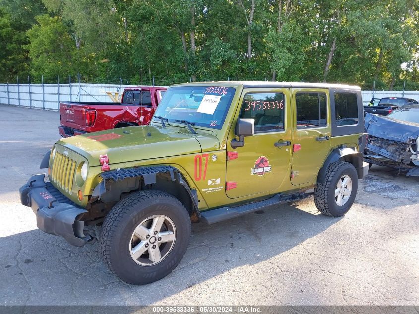 2007 Jeep Wrangler Unlimited X VIN: 1J4GA39177L100589 Lot: 39533336