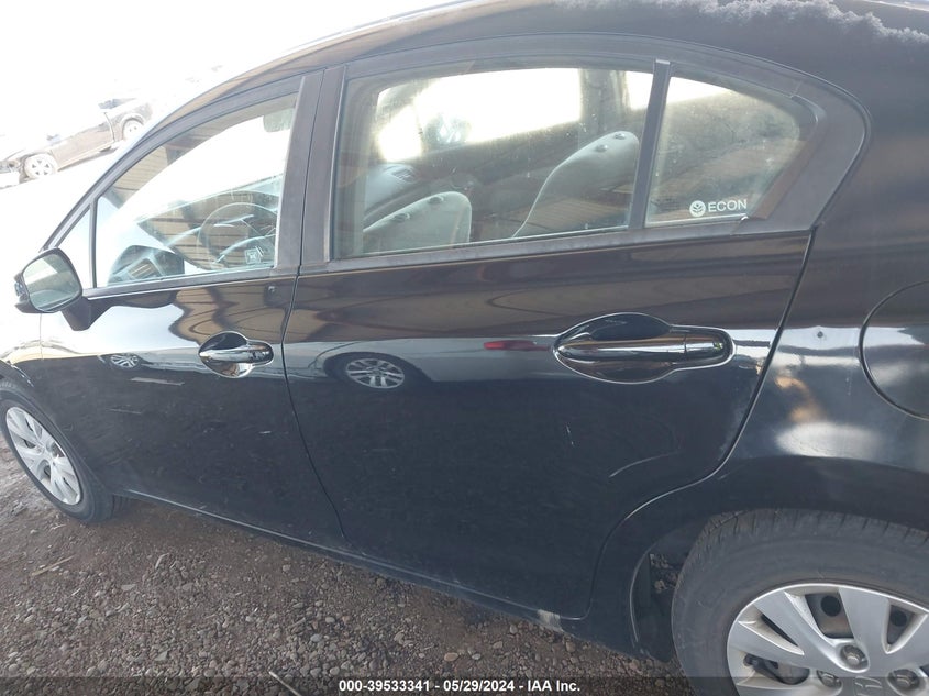 2012 Honda Civic Lx VIN: 2HGFB2E50CH567105 Lot: 39533341