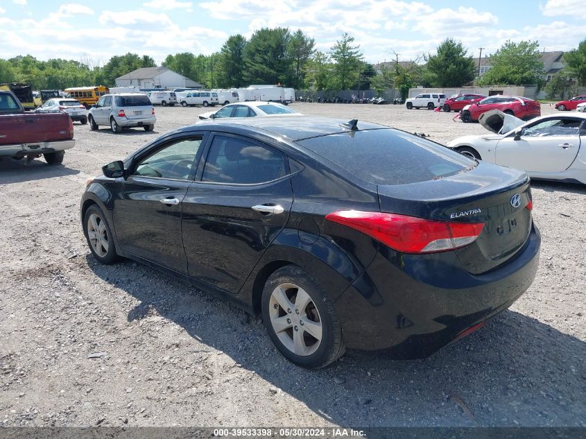 2013 Hyundai Elantra Gls VIN: KMHDH4AE5DU002767 Lot: 39533398