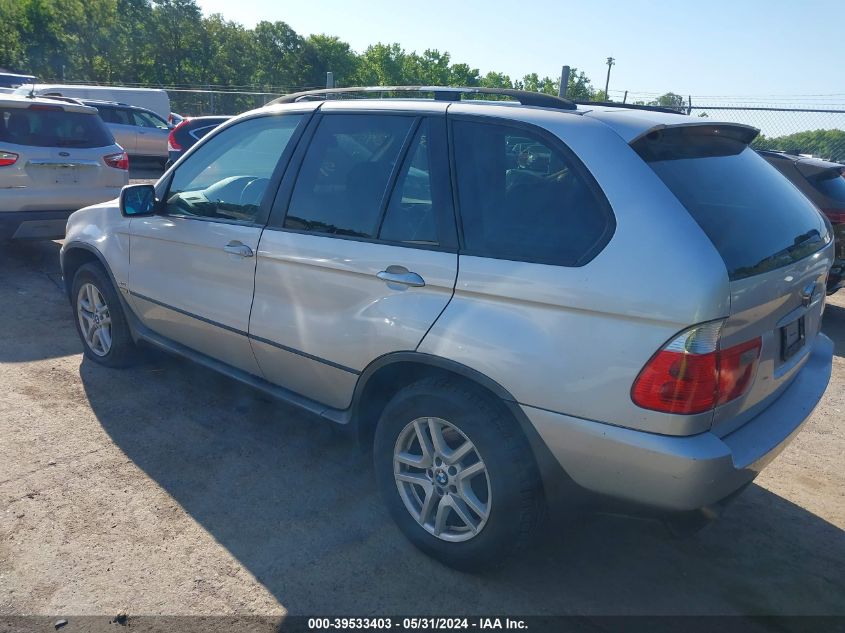 2006 BMW X5 3.0I VIN: 5UXFA13546LY24206 Lot: 39533403