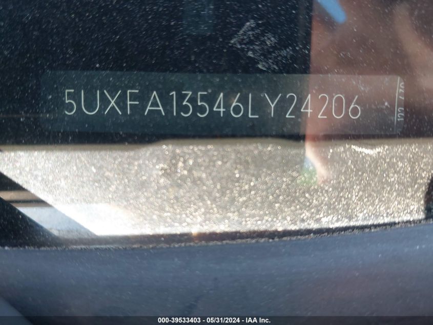 2006 BMW X5 3.0I VIN: 5UXFA13546LY24206 Lot: 39533403