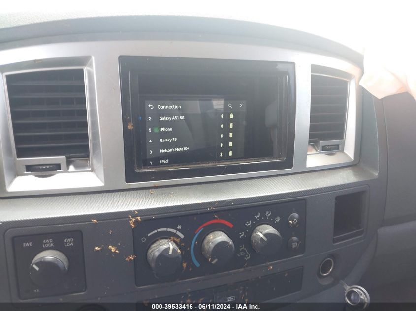 2007 Dodge Ram 2500 Slt/Trx4 Off Road/Sport/Power Wagon VIN: 3D3KS28C27G743690 Lot: 39533416