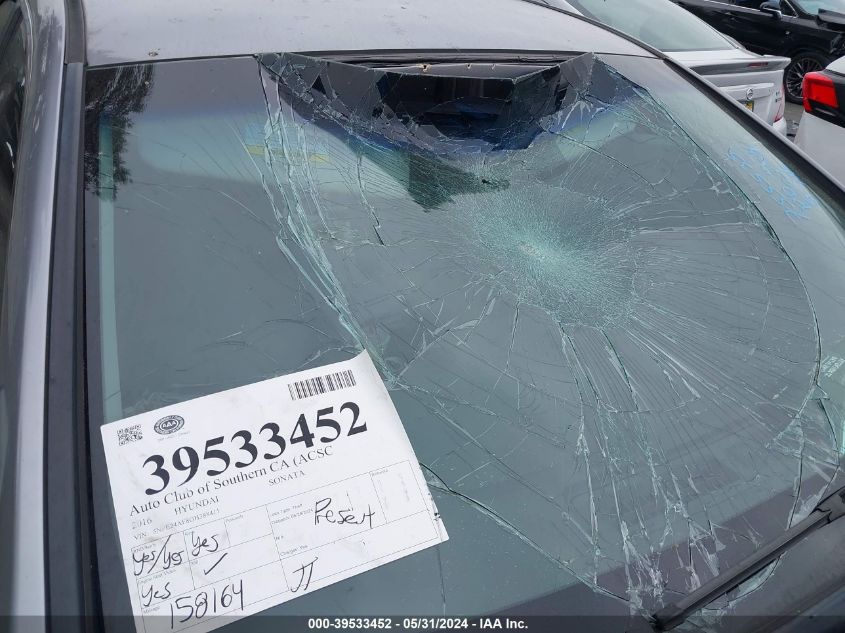 2016 Hyundai Sonata VIN: 5NPE24AF8GH388411 Lot: 39533452