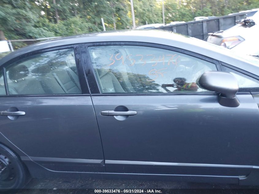 2009 Honda Civic Lx VIN: 2HGFA16599H516397 Lot: 39533476