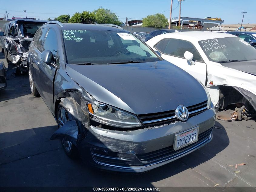 2015 Volkswagen Golf Sportwagen Tdi Sel 4-Door VIN: 3VWCA7AU4FM508933 Lot: 39533478