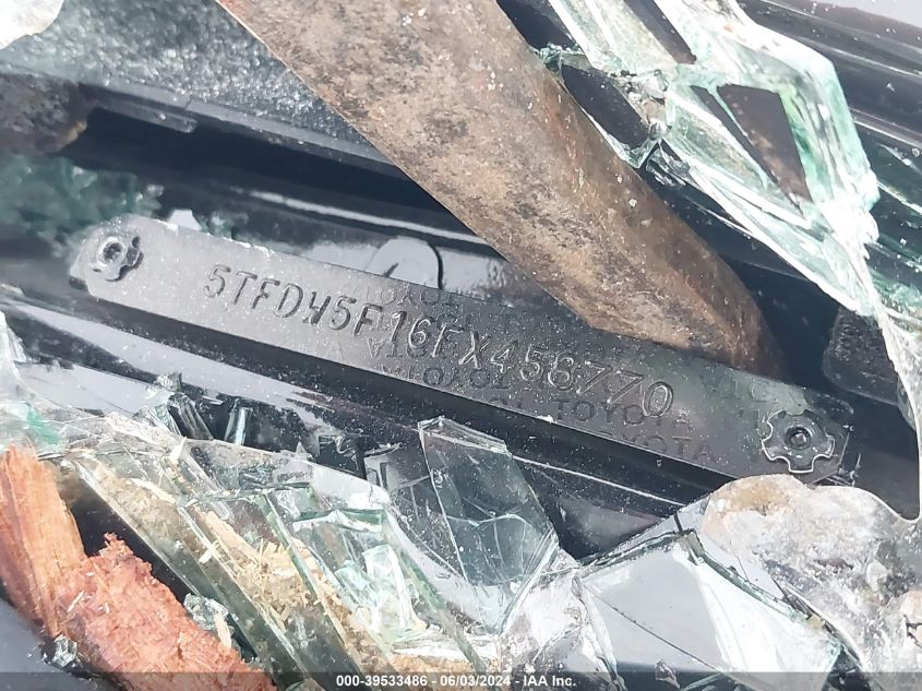 2015 Toyota Tundra Sr5 5.7L V8 VIN: 5TFDW5F16FX458770 Lot: 39533486