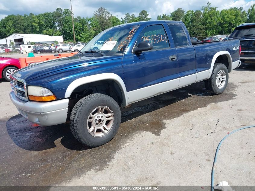 2004 Dodge Dakota Slt VIN: 1D7HG42N44S626231 Lot: 39533501