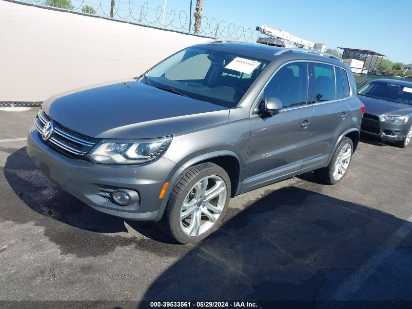 2012 Volkswagen Tiguan Sel VIN: WVGAV7AX8CW001405 Lot: 39533561