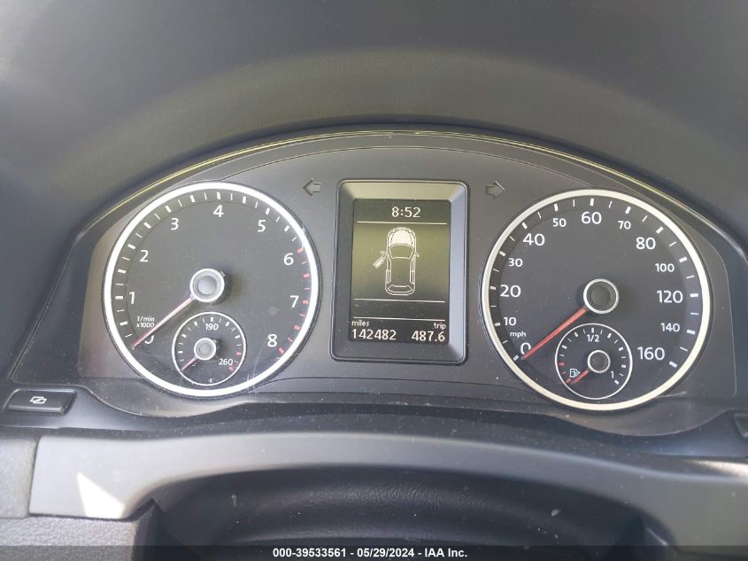 2012 Volkswagen Tiguan Sel VIN: WVGAV7AX8CW001405 Lot: 39533561