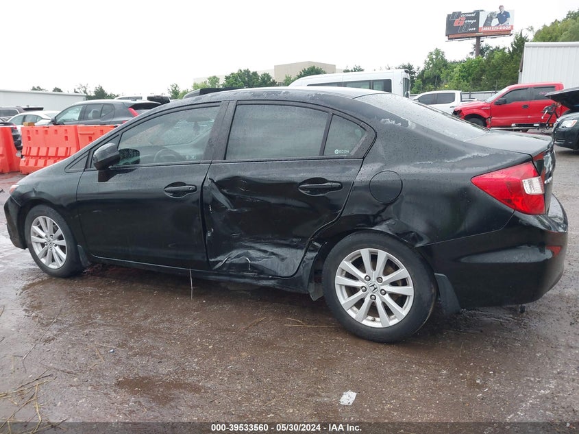 2012 Honda Civic Ex-L VIN: 2HGFB2F97CH543143 Lot: 39533560