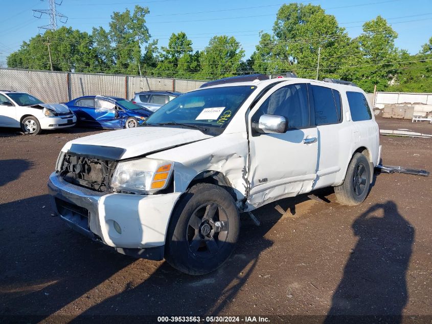 2007 Nissan Armada Le VIN: 5N1BA08C27N702673 Lot: 39533563