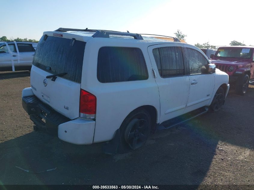 2007 Nissan Armada Le VIN: 5N1BA08C27N702673 Lot: 39533563