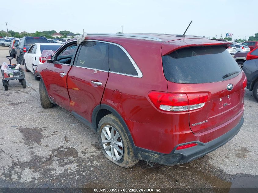 2017 Kia Sorento 3.3L Lx VIN: 5XYPGDA59HG247325 Lot: 39533597