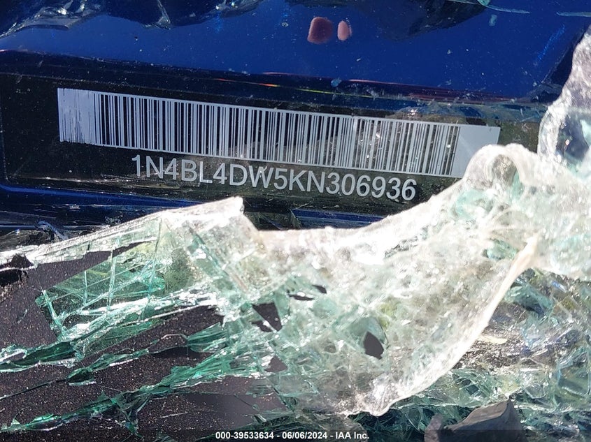 1N4BL4DW5KN306936 2019 Nissan Altima 2.5 Sv