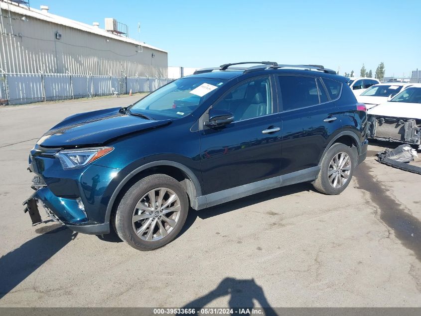 2018 Toyota Rav4 Limited VIN: 2T3YFREV8JW461762 Lot: 39533656