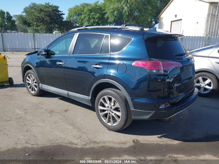 2018 Toyota Rav4 Limited VIN: 2T3YFREV8JW461762 Lot: 39533656