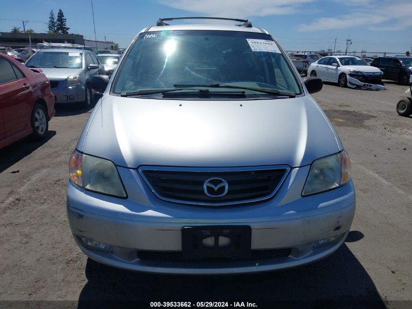 2001 Mazda Mpv Dx/Es/Lx VIN: JM3LW28Y110185590 Lot: 39533662