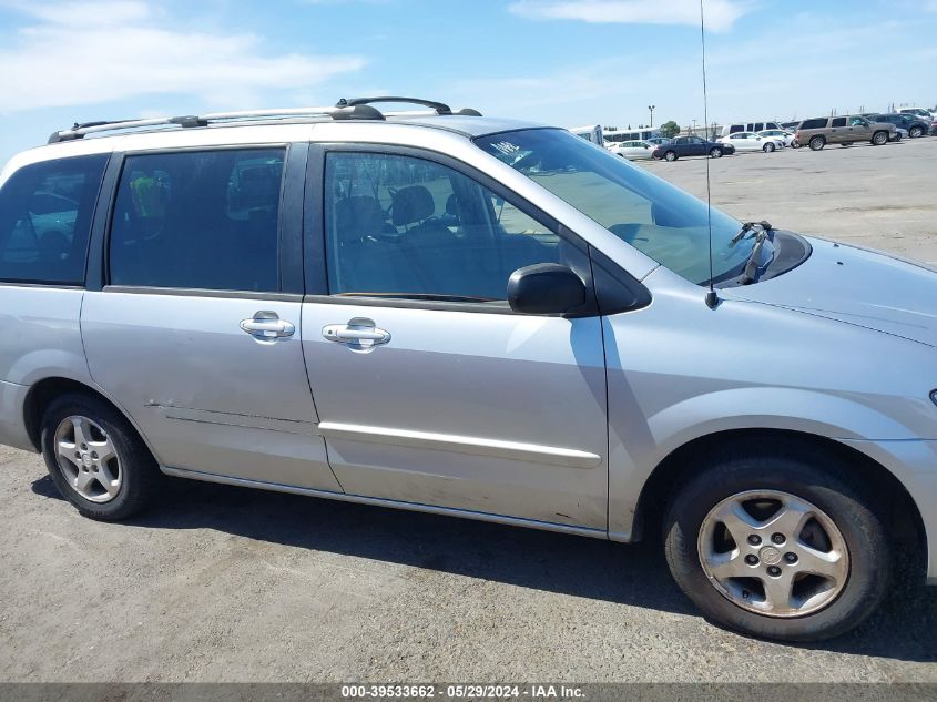 2001 Mazda Mpv Dx/Es/Lx VIN: JM3LW28Y110185590 Lot: 39533662