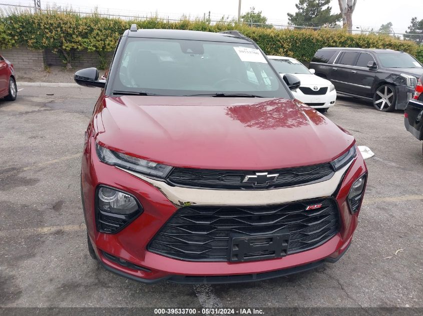 2022 Chevrolet Trailblazer Fwd Rs VIN: KL79MTSL3NB145031 Lot: 39533700