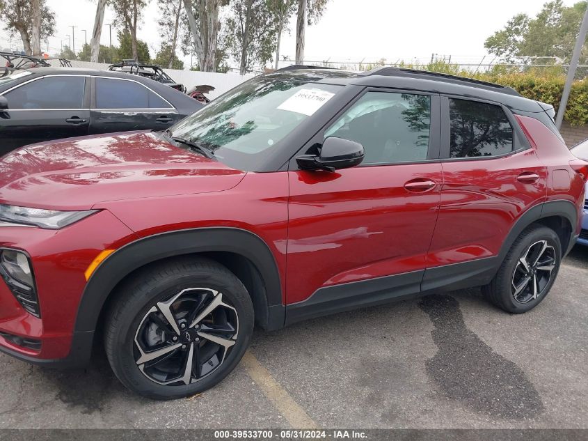 2022 Chevrolet Trailblazer Fwd Rs VIN: KL79MTSL3NB145031 Lot: 39533700