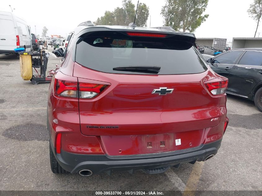 2022 Chevrolet Trailblazer Fwd Rs VIN: KL79MTSL3NB145031 Lot: 39533700