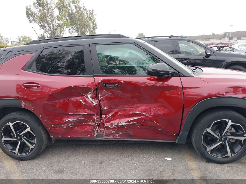 2022 Chevrolet Trailblazer Fwd Rs VIN: KL79MTSL3NB145031 Lot: 39533700